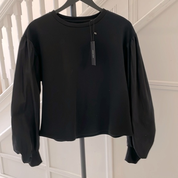 VERO MODA MIXED MEDIA sweat top black - Picture 1 of 4
